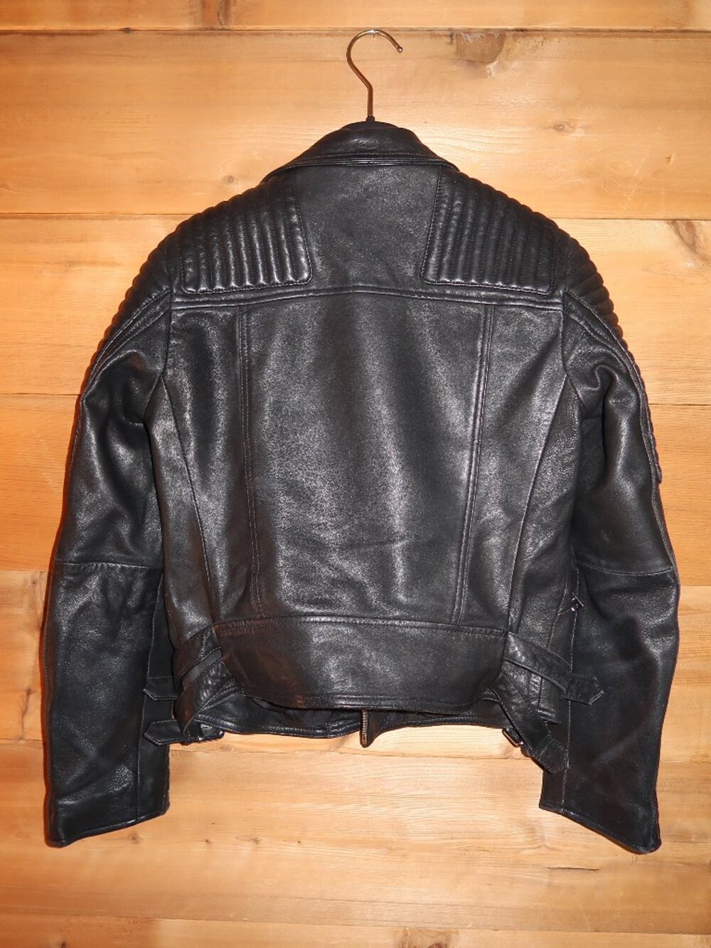 All Saints Lamb Leather Moto Jacket - Picture 5 of 6